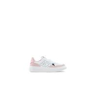 Armani Exchange 103 Female Cow Suede Pink Inserts, Side Sewn Logo Sneaker White/Rose 39
