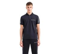 Armani Exchange Herren Poloshirt Signature-Logo Regular Fit Stretch Baumwolle Marine L