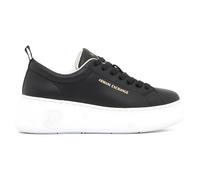 Armani Exchange A|X Female Super, high Sole, real Leather, Sneaker, Black, 38