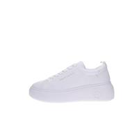 Armani Exchange A|X Female Super, high Sole, real Leather, Sneaker, Optical White, 37.5