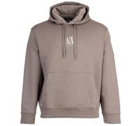 AX ARMANI EXCHANGE Herren Hoodie - Sweatshirt, Kapuze, Logo, Baumwoll-Mix Beige S