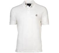 Poloshirt ARMANI EXCHANGE "Poloshirt", Herren, Gr. L, weiß, Obermaterial: 100% Baumwolle CO., Kurzarm, Shirts (29111621-L) weiß