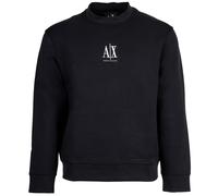 AX ARMANI EXCHANGE Herren Sweatshirt - Pullover, Rundhals, Logo, Baumwoll-Mix Dunkelblau XL