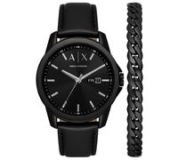 Armani Exchange Banks Schwarz Herren Armbanduhr AX7147SET Einheitsgröße