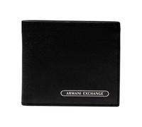 Armani Exchange Herren Brieftasche Schwarz Druckmuster Herbst Winter Kollektion - Größe: UNICA