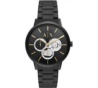 Armani Exchange Cayde - Automatikuhr mit schwarzem Edelstahl für Herren AX2748