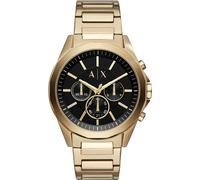 Armani Exchange Herrenuhr , Chronographenwerk, 44mm GoldEdelstahlgehäuse mit Edelstahlarmband, AX2611
