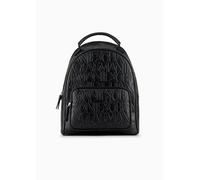 Armani Exchange Damen Armani Exchange Women's Essential, Big Zipped Frontal Pocket, Logo Pattern Black One Size Causal Look Front Pocket, Schwarz, Einheitsgröße EU