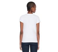 Armani Exchange Damen Basic T-shirt With Logo On Bust T-Shirt, Weiß, S