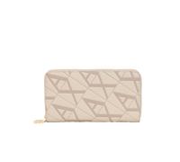 Armani Exchange Damen Geldbörse Beige Monogram UNI, Pisco-Dark Pisco, Taglia Unica