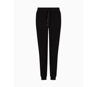 Armani Exchange Damen Essential, Signatur, glänzendes Logo auf Kordelzug Sweatpants, Schwarz, S
