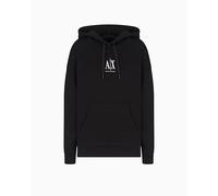 Armani Exchange Damen Icon Project, Embroidered Logo, Hooded Kapuzenpullover, Schwarz, S