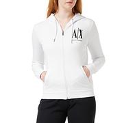 Armani Exchange Damen Icon Project Hoodie Kapuzenpullover, Weiß, M