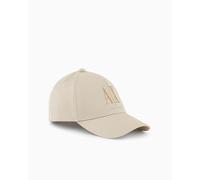 Armani Exchange Damen Rhinestone Icon Logo Baseball Hat Schlapphut, Oyster Grau, Einheitsgröße