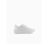 Armani Exchange Damen Running Sneaker, Optical White, 40.5 EU