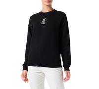 Armani Exchange Damen Square Logo, Round Neck Sweatshirt, Schwarz, XS EU