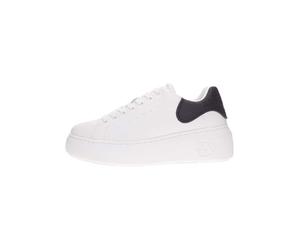 Armani Exchange Damen Super, High Sole Sneaker, White Black, 39.5 EU