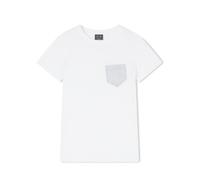 Armani Exchange Damen T-Shirt Girocollo Manica Optic White : M