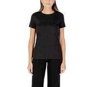 Armani Exchange Damen T-Shirt Schwarz Druck Herbst Winter Ko - Größe: S