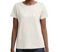 Armani Exchange Damen T-Shirt Slim Fit Logo Beige : XXL
