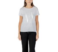 Armani Exchange Damen T-Shirt Weiß Baumwolle Herbst/Winter - Größe: S