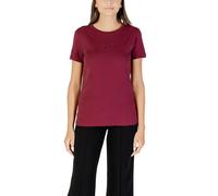 Armani Exchange Damen TShirt Herbst Bordeaux Strass 488503 - Größe: L