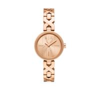 Quarzuhr ARMANI EXCHANGE, roségoldfarben, Armbanduhren, Damen, Armbanduhr, Damenuhr, Edelstahlarmband, analog (25261811-0) roségoldfarben