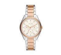 Multifunktionsuhr ARMANI EXCHANGE Armbanduhren silberfarben, roségoldfarben Damen Quarzuhren (13249307-0)