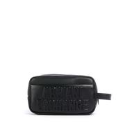 Armani Exchange Gerard Kulturbeutel schwarz, Lederimitat, 26 x 15 x 10cm