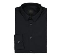 ARMANI EXCHANGE Hemd Herren Slim Fit Langarm Baumwolle blau, L