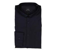 ARMANI EXCHANGE Hemd Herren Slim Fit Langarm Tencel blau, M