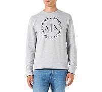 Armani Exchange Herren 1st To Be Noticed Sweat Sweatshirt, Grau, M