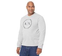 Armani Exchange Herren 1st To Be Noticed Sweat Sweatshirt, Grau, S