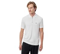 Armani Exchange Herren 3D Embroidered Logo Half Silver Zip Polo Shirt (1er Pack)
