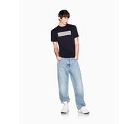 Armani Exchange Herren 3D Printed Big Front Logo T-Shirt (1er Pack)