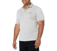 Armani Exchange Herren 4 Buttons Poloshirt, Grau, XS