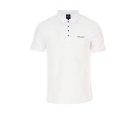 Armani Exchange Herren 4 Buttons Poloshirt, Weiß, S