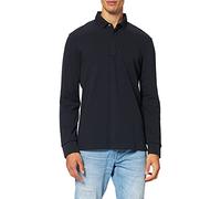 Armani Exchange Polo-Shirt Herren 8NZF79 Slim-Fit Langarm Piqué Cotton Stretch Blau S