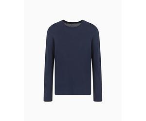 Armani Exchange Herren 8nzm77 Langarmshirt, Blau, S