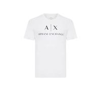 Armani Exchange T-Shirt 8nztcj Herren Rundhals mit Schriftzug Weiß XL