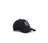Armani Exchange Unisex Baumwollcap mit geschwungenem Schirm und kontrastierendem Frontlogo UNICA