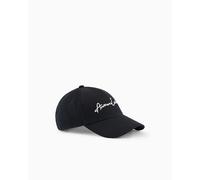 Armani Exchange Herren Baseballmütze mit Logo, Marineblau/optisches Weiß, Einheitsgröße