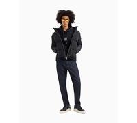 AX ARMANI EXCHANGE Herren Hoodie - Sweatshirt, Kapuze, Logo, Baumwoll-Mix Dunkelblau 2XL