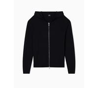 Armani Exchange Herren Cozy, Long Sleeve Back Logo Patch Hood Cardigan Sweater