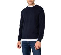 Armani Exchange Herren Crew Neck, Front Embroidered sur Ton Logo Pullover, Blue, XS