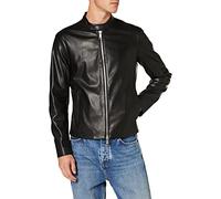 Armani Exchange Herren Eco-leather Blouson Bomberjacke, Schwarz, XS