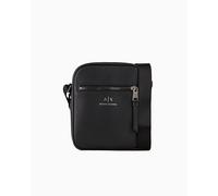 Armani Exchange Herren Essential Dino, Front Pocket, Zip Around Crossbody, Nero