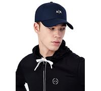 Armani Exchange Herren Essential, Embossed Logo, Cotton Twill Baseball Cap, Navy, Einheitsgröße