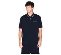 Poloshirt ARMANI EXCHANGE "Poloshirt POLO SHIRT 1er Pack", Damen, Gr. L, blau (dunkelblau), Obermaterial: 95% Baumwolle CO. 5% Elasthan EL., Shirts (81110321-L) dunkelblau