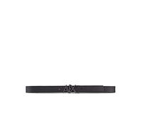 Armani Exchange Herren Everyday Logo Belt Gürtel, Schwarz, 30